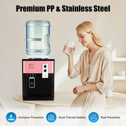 Hot + Cold Water Cooler Dispenser Top Loading 3.5L-18.9L 5 Gallons