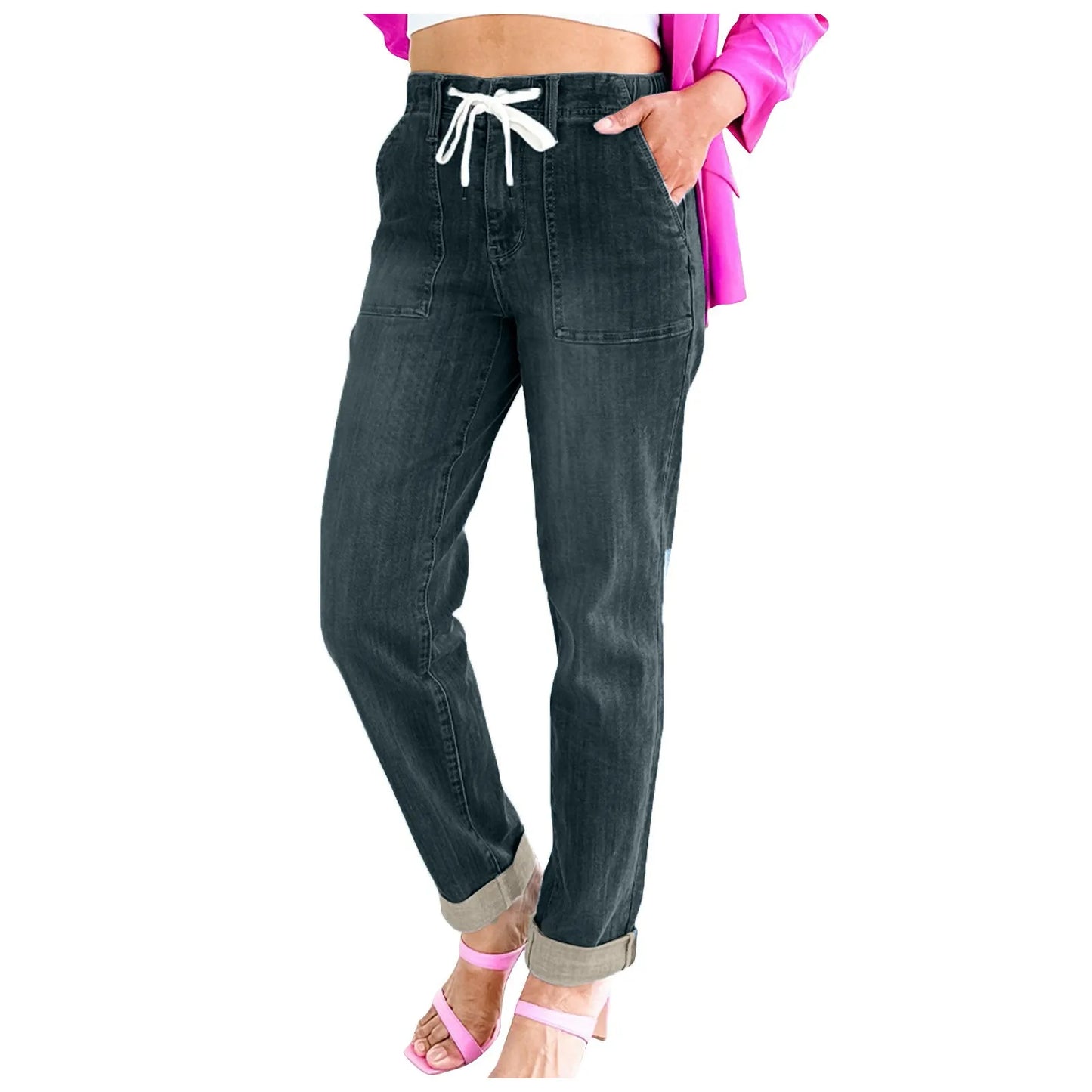 Women's Push Up Elastic Skinny Jeans Autumn Spring Slim Fit Pants