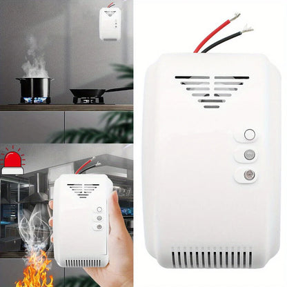 Propane Gas Alarm Detector, 12V, Ideal for RVs, Vans & Boats - Detects LPG and Natural Gas Leaks