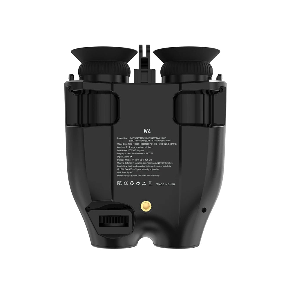 Digital Night Vision Binoculars 1080P Full HD Infrared Hunting Camera 300M 5X Optical For Total Darkness Surveillance