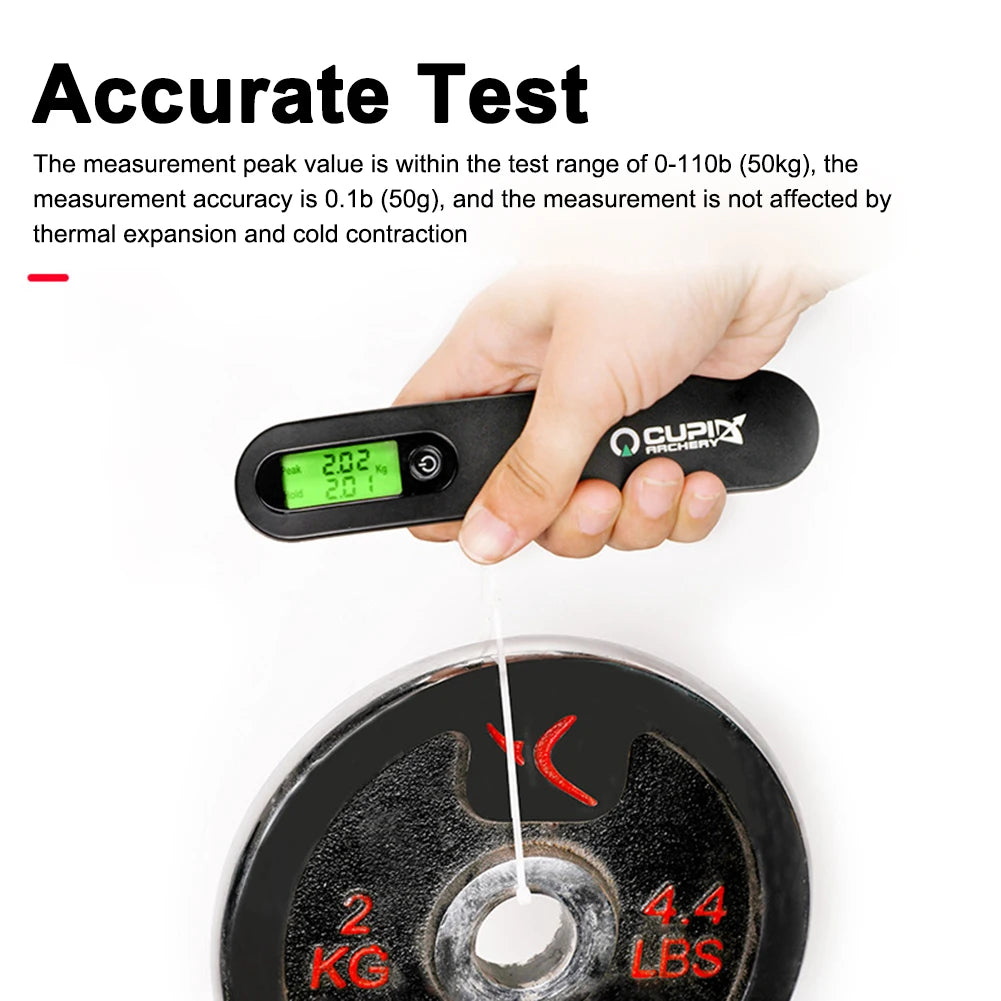 Archery LED Bow Scale 110lbs Draw Dynamometer Archery Compound Recurve Bow Measuring Instrument