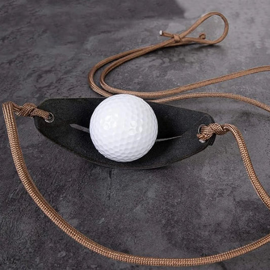 Handmade Leather  Throwing Sling Old-Fashioned Slingshot Hiking Hunting Accessories