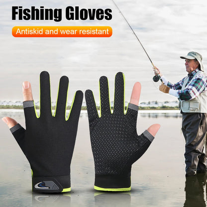 Winter Fishing Gloves 2 Cut Fingers Fishing Wear