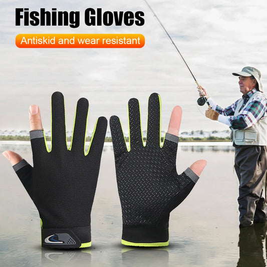 Winter Fishing Gloves 2 Cut Fingers Fishing Wear