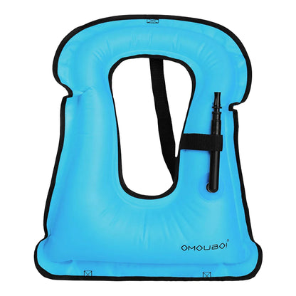 Inflatable Snorkeling Vest Adjustable Buoyancy for Snorkeling Swimming Kayaking Boating