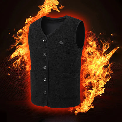 Unisex Electric Heated Rechargable Thermal Vest 16 Heating Areas 3 Heating Levels