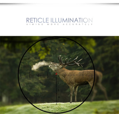 4X32 Real Fiber Optics Red Dot Illuminated Chevron Glass Etched Reticle Tactical Optical Scope