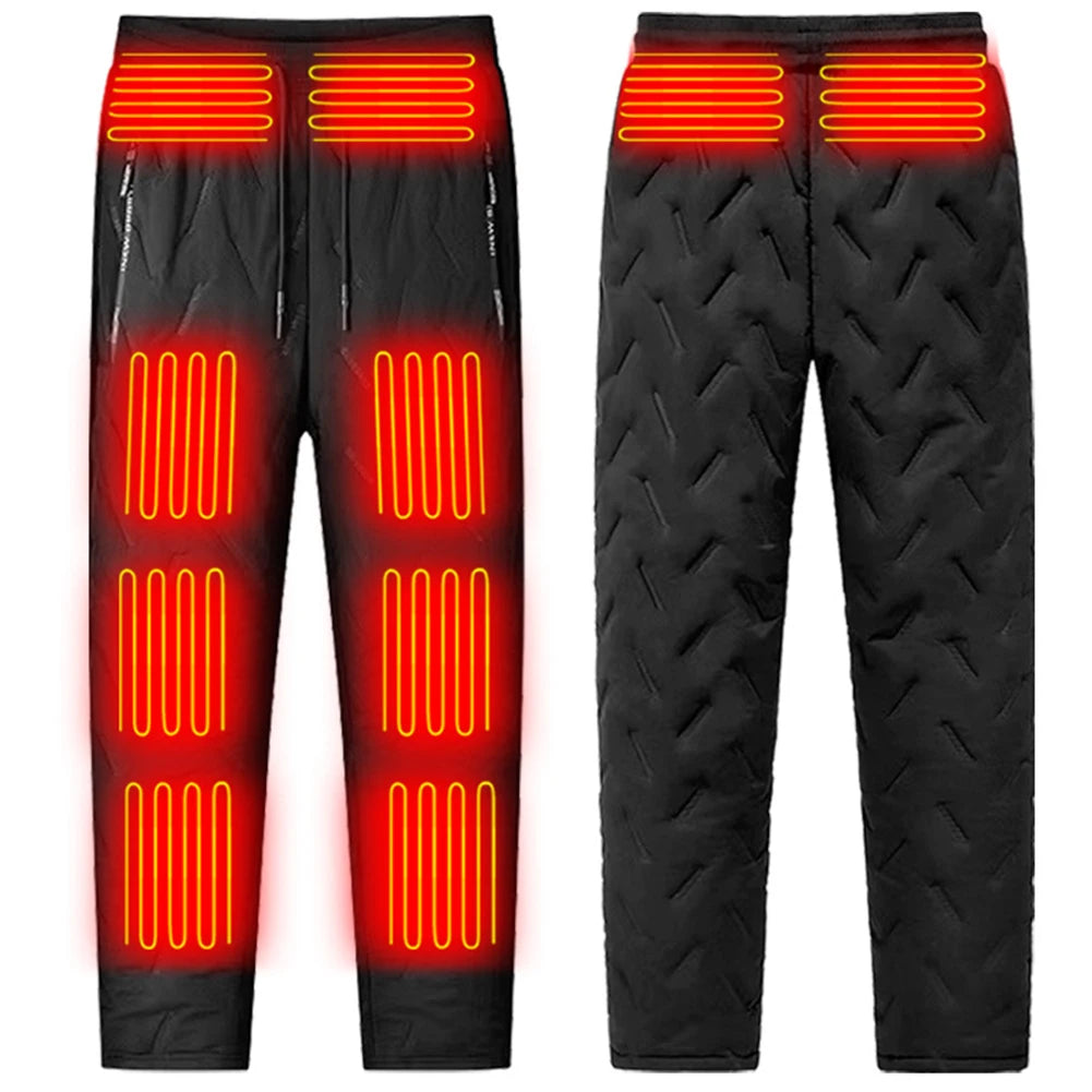Unisex Heated Thermal Pants 10 Heating Zones  3 Temperature Modes Waterproof
