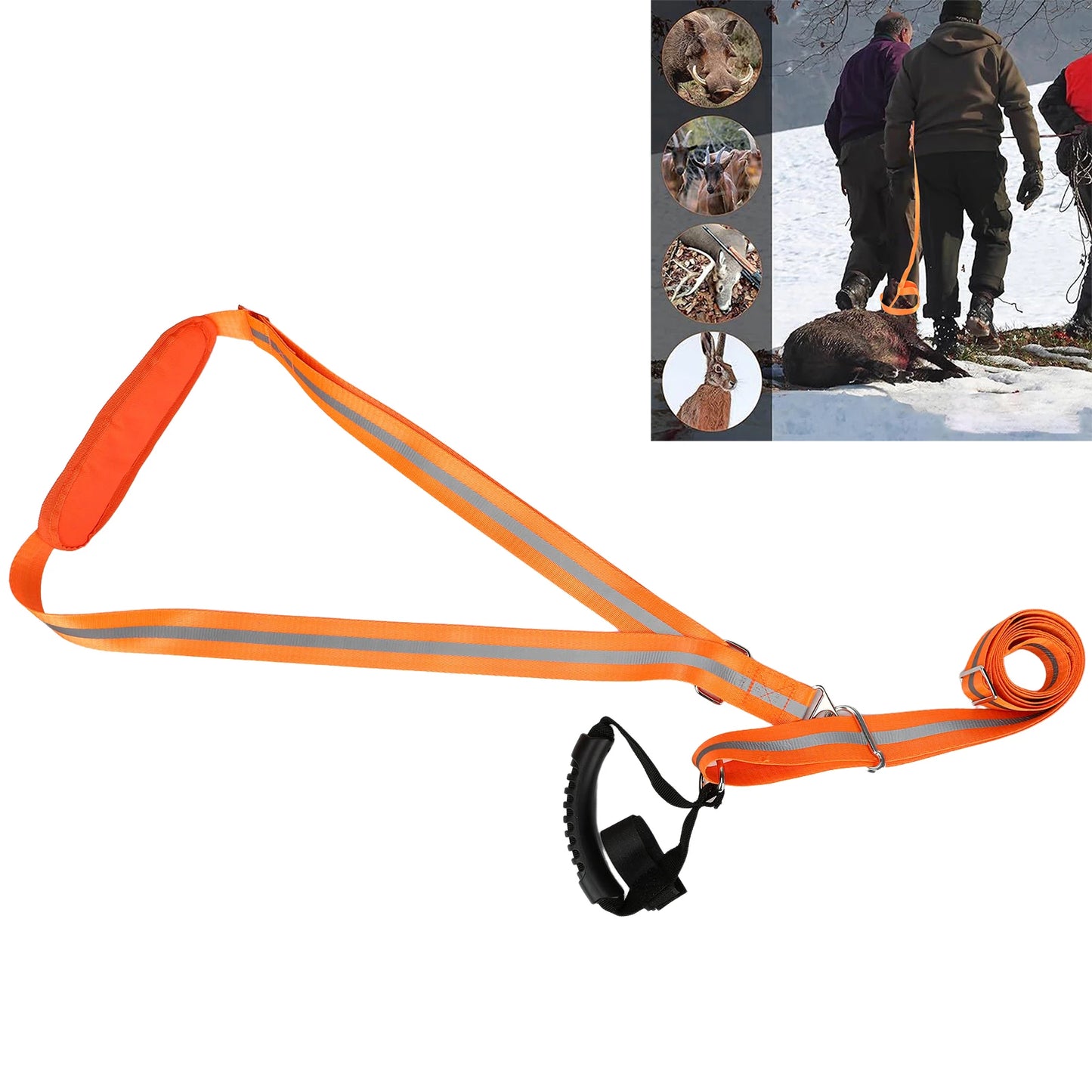 Deer Tow Rope Dragging Strap Heavy Duty and Portable