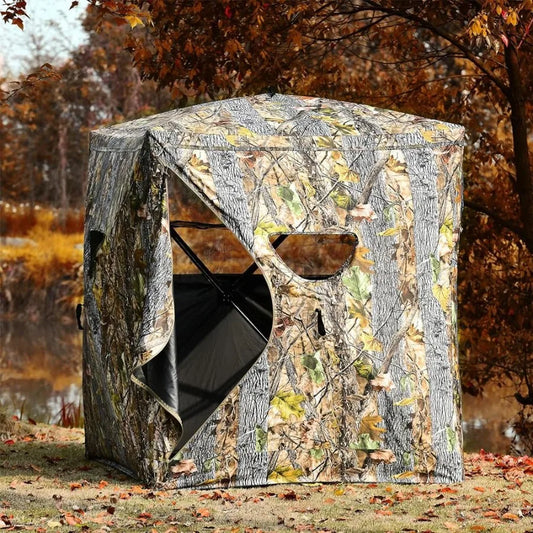 3 Person Portable PopUp Ground Hunting Blind with Tiedowns