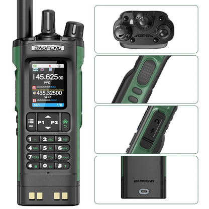 Long Range Multi Band Bluetooth GPS Walkie Talkie 10W