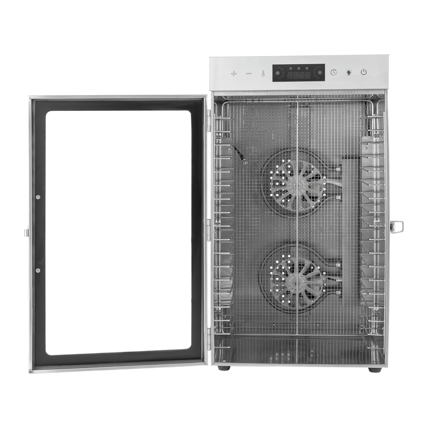 18 tray Commercial Food Dehydrator Stainless Steel 800W 110V Temperature and Time Adjustable
