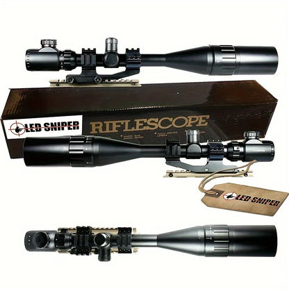6-24x50 AO EG Illuminated Mil Dot Hunting Rifle Scope W/ PEPR Mount+Sunshade