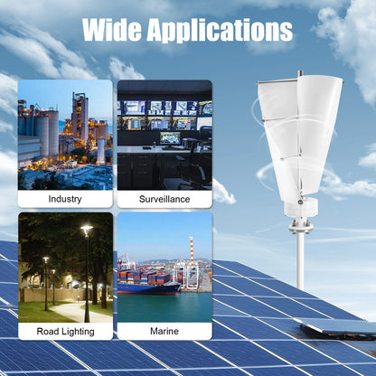 500W Vertical Axis Wind Turbine Generator with Controller