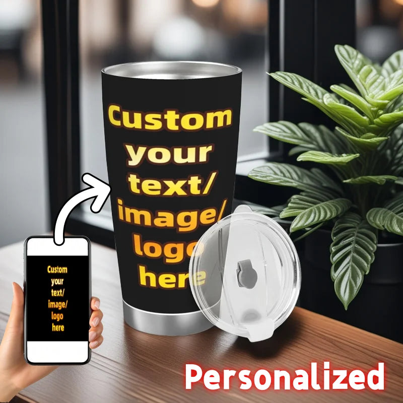 Personalized 20oz Tumbler With Any Pictures, ADD YOUR Photo/LOGO
