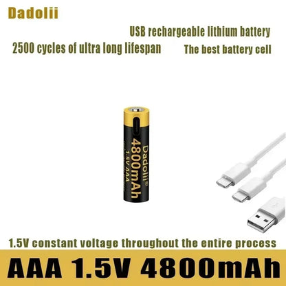 1.5V AAA  USB Rechargeable Li-ion Battery