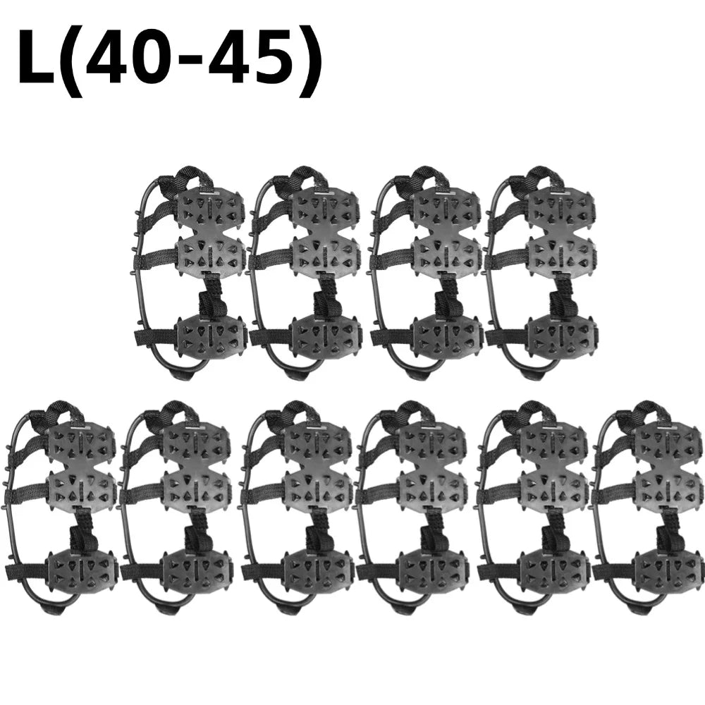 24 Teeth Mountaineering  Anti-Slip Snow Claw Shoe Covers