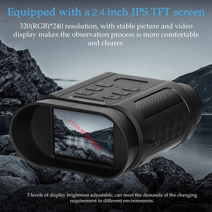 Mini Binocular Night Vision High Definition 4K 48MP Infrared 8X Digital Zoom Binoculars