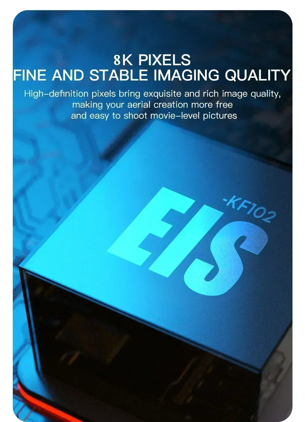 KF102 4K GPS Drone Dual HD Camera WIFI FPV Foldable Quadcopter