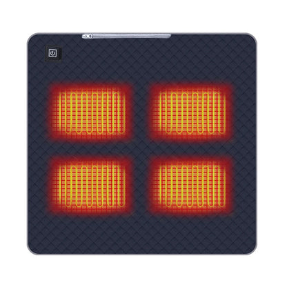 4 Heated Areas Camping Chair Heated Cushion Portable Heater Warm Pad 3 Adjustable Temperature