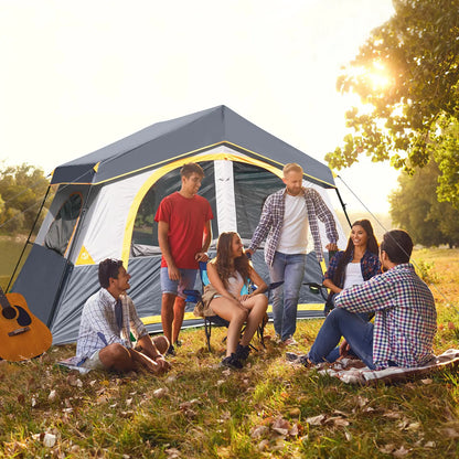 8 Person Camping Tent - for Camp, Windproof Fabric