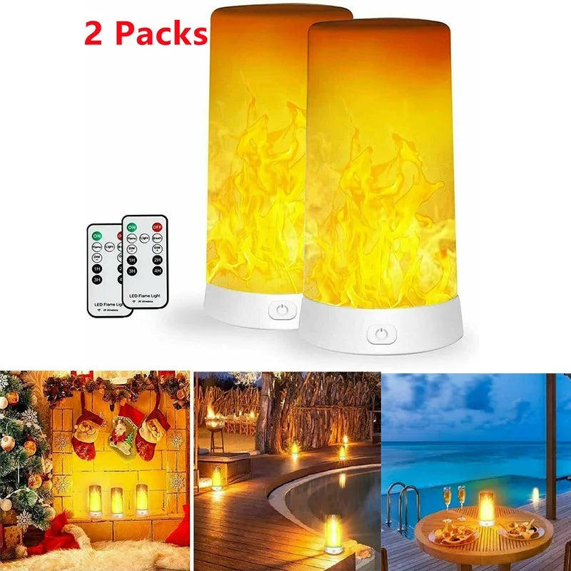 LED Flame Light USB Rechargeable Flameless Candles