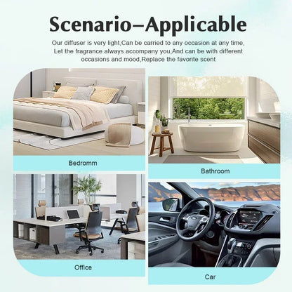100m³ USB Charge Home Aroma Diffuser Air Freshener Double Nozzle Set
