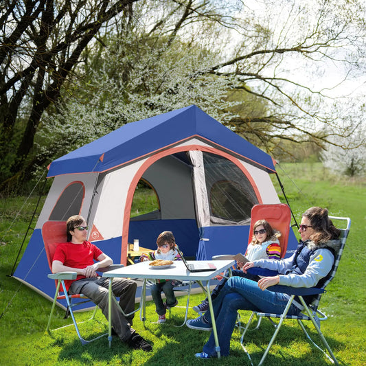 8 Person Camping Tent - for Camp, Windproof Fabric