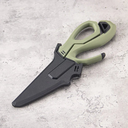 Multifunctional stainless steel detachable  , fishing scissors with fish bone remover, non-slip handle