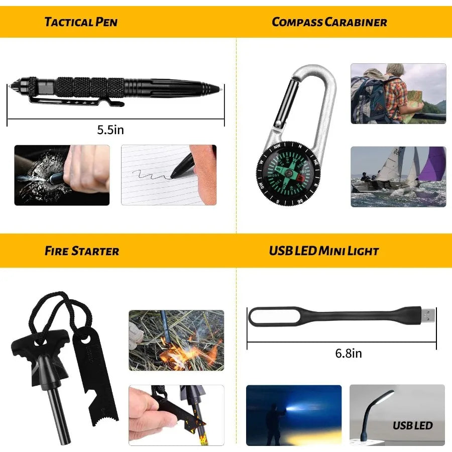 ANTARCTICA Emergency Survival Gear Kits 60 in 1