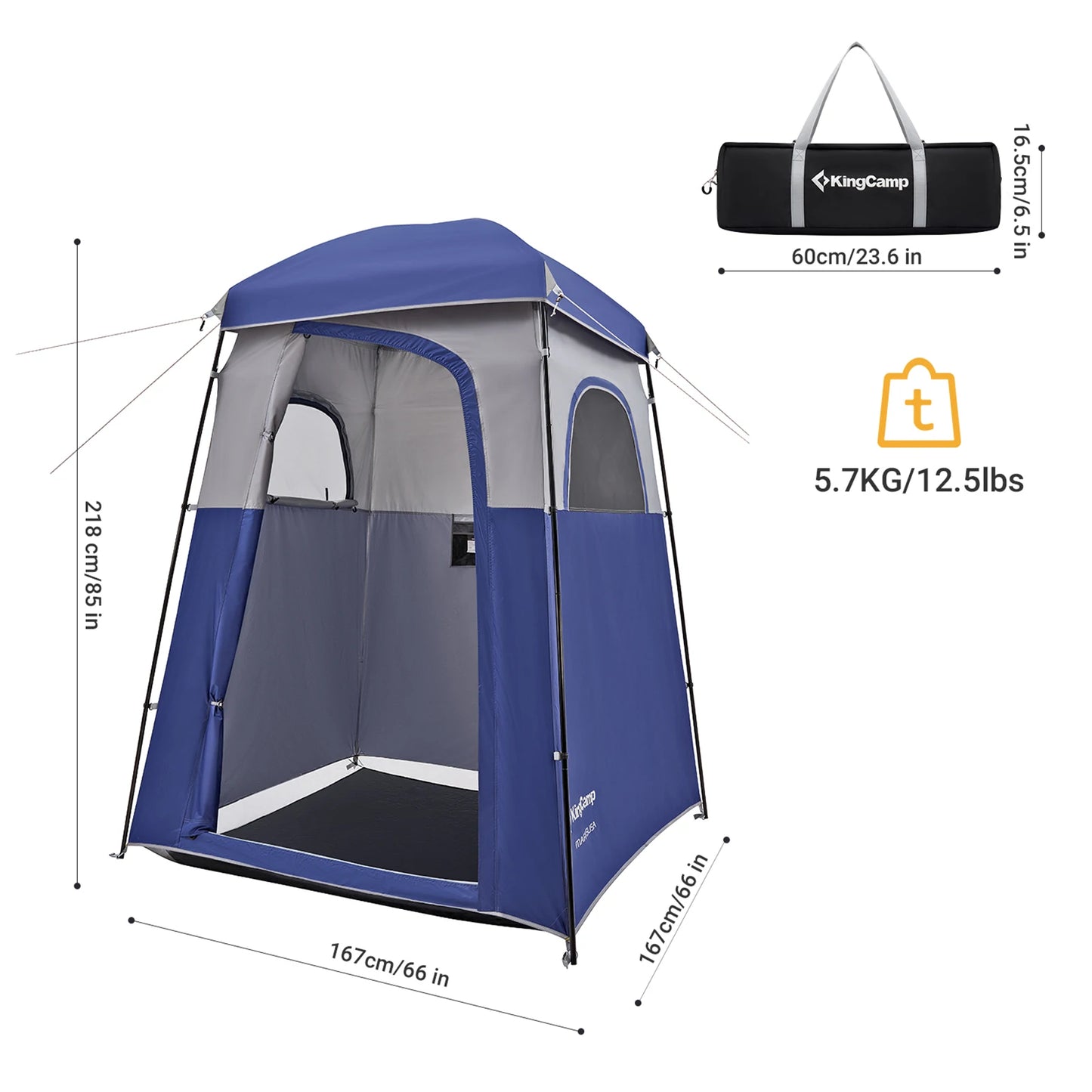 KingCamp Portable Outdoor Shower Tent