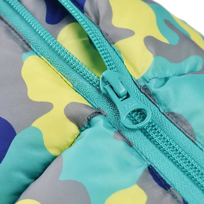 Fullbody Small Dog Coat Warm Fleece  4-Leg Puffer Coat