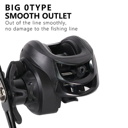 High Performance Baitcasting Reel 72 to 1 Gear Ratio