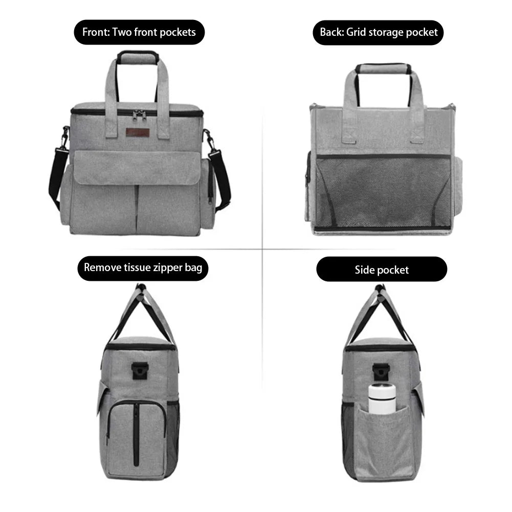 Dog Travel  Backpack  Organizer w/ 2 Food Bags 1 Waterproof Placemat 2 Foldable Bowls