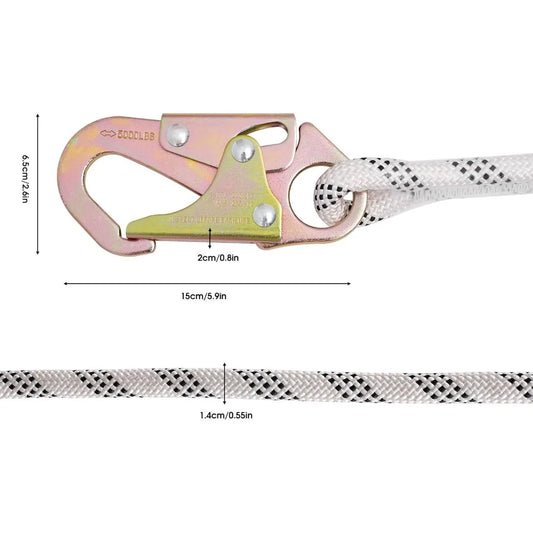 50ft Fall Protection Rope Vertical Lifeline Assembly