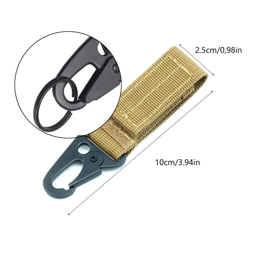 Tactical Gear Webbing Belt Clip with HK Hook
