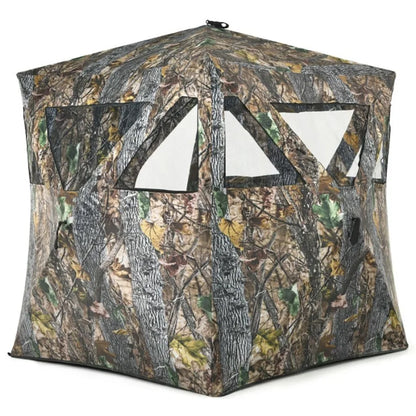 3 Person Portable PopUp Ground Hunting Blind with Tiedowns