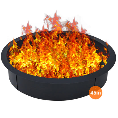 Fire Pit Ring Heavy Duty Solid Steel Firepits Insert