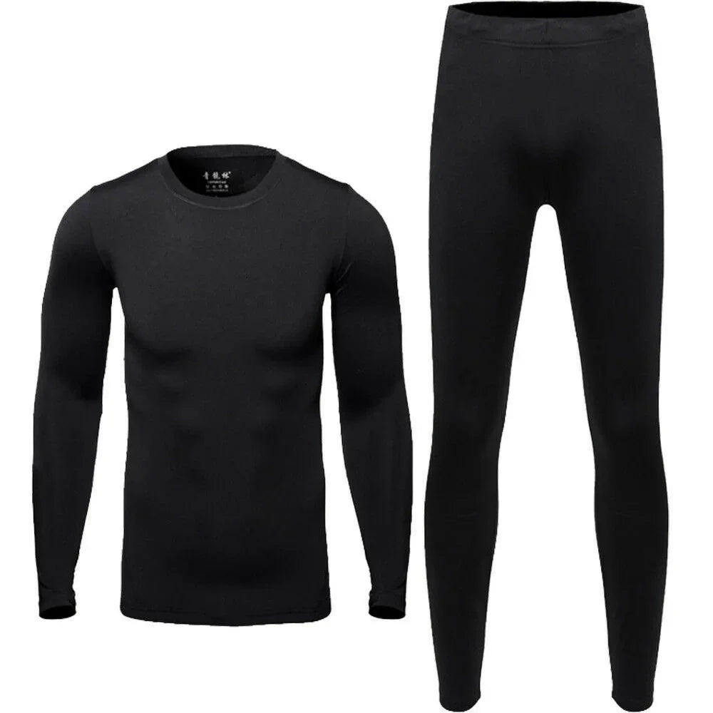 Men's Fleece Lined Thermal Underwear Set