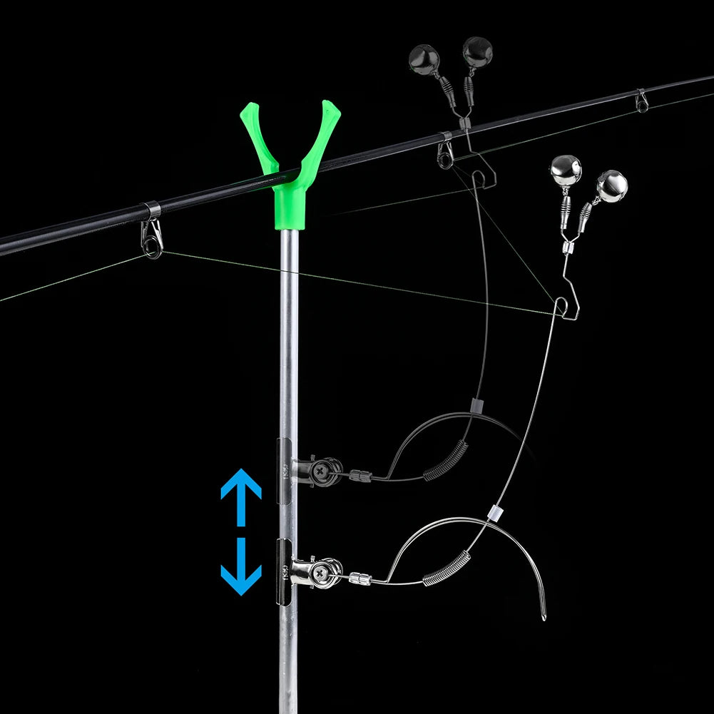 1/2/3Pcs  Stainless Steel Night Fishing Alarm Bells Adjustable and Anti-corrosion