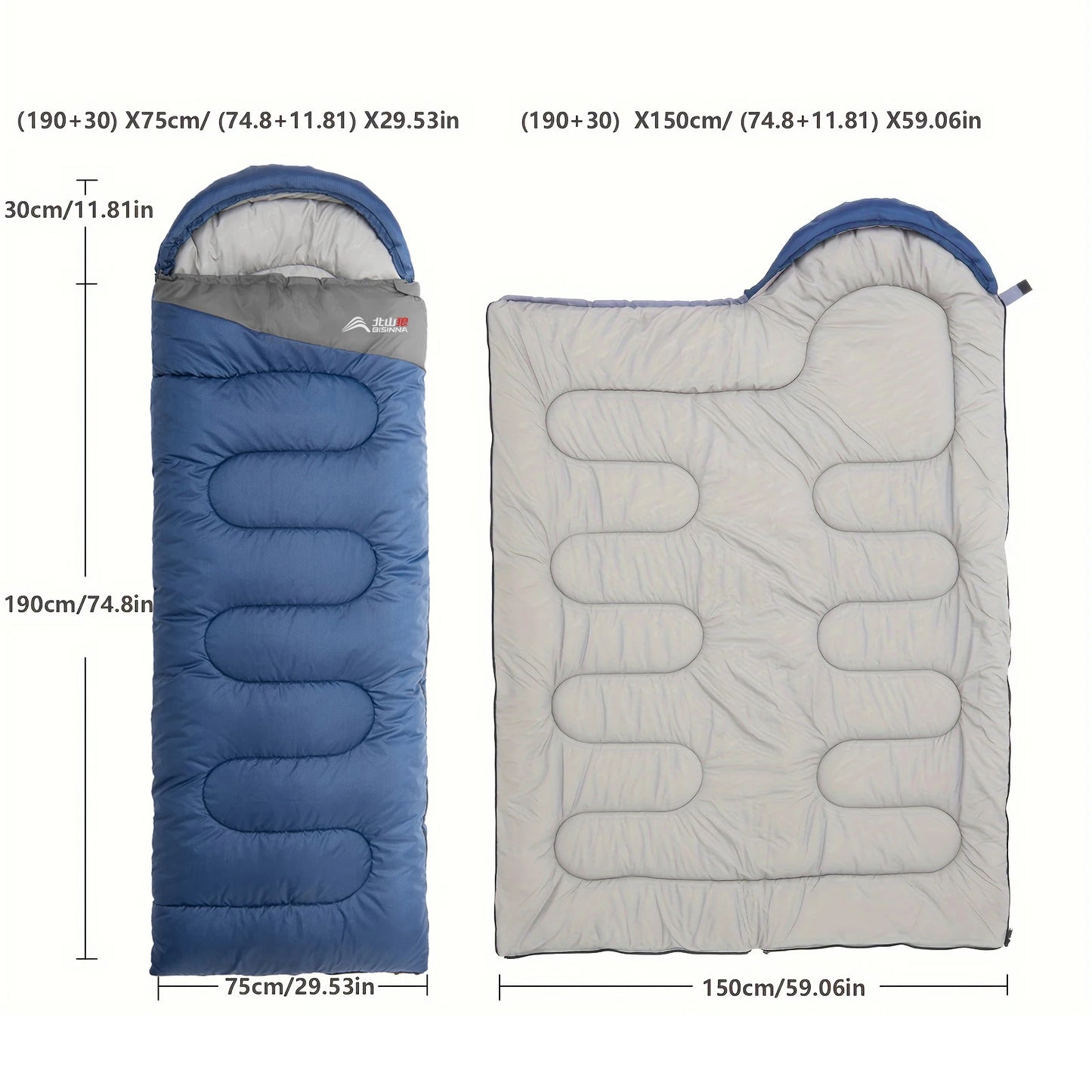 Camping Sleeping Bag Ultralight Waterproof Warm
