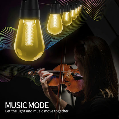 LED Outdoor Waterproof  Light String   App Control 3 Lighting Modes