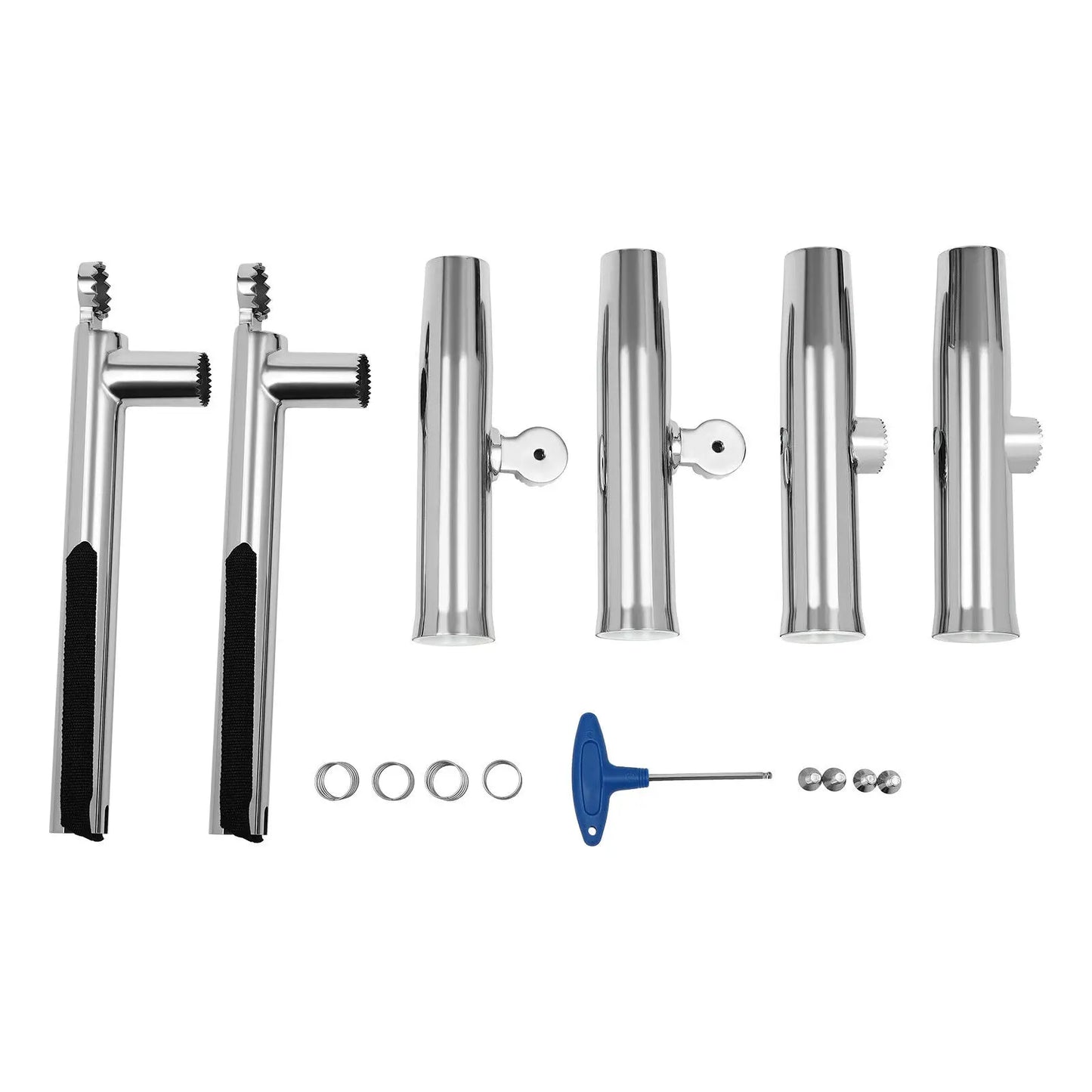 2X  adjustable Double Angle stainless steel Fishing Rod Holder