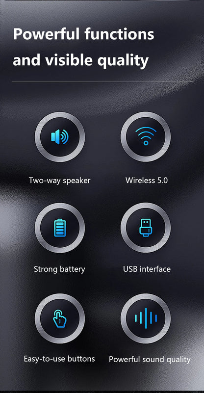 50W Retro Wireless Speakers Portable Subwoofer , Dual Pairing, 24000mAh Battery