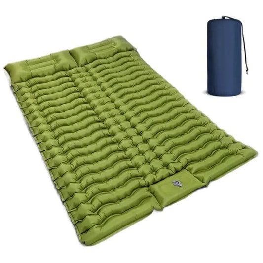 Double Air Mattress with Pillow Built in Foot Pump included