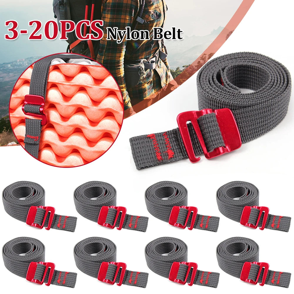 3-10PCS 1.5M Cord Tape Nylon Rope with Quick Release Hook