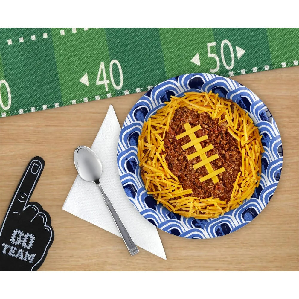 Disposable Paper Plates, 28 oz, Assorted Colors, 25 Count