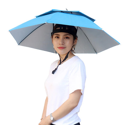Portable Adjustable Fishing Sunshade Umbrella Hat