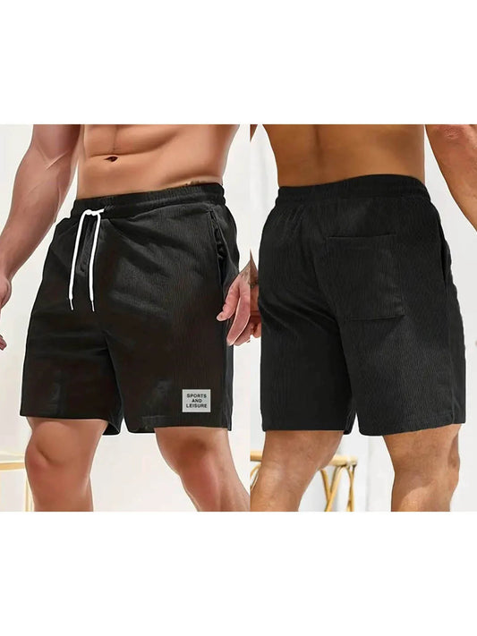 Men s Cotton Cargo  Casual Loose Fit Multi-Pocket Hiking Shorts