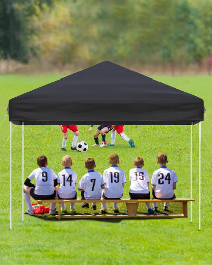 10x10 Pop Up Canopy Tent, with 3 Adjustable Heights, Easy Set Up with 4 Sandbags & Carrying Bag